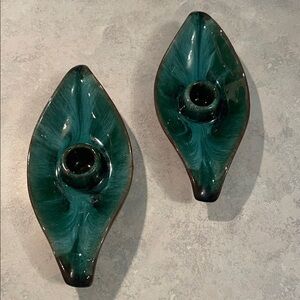 Blue Mountain Pottery Candle Holders